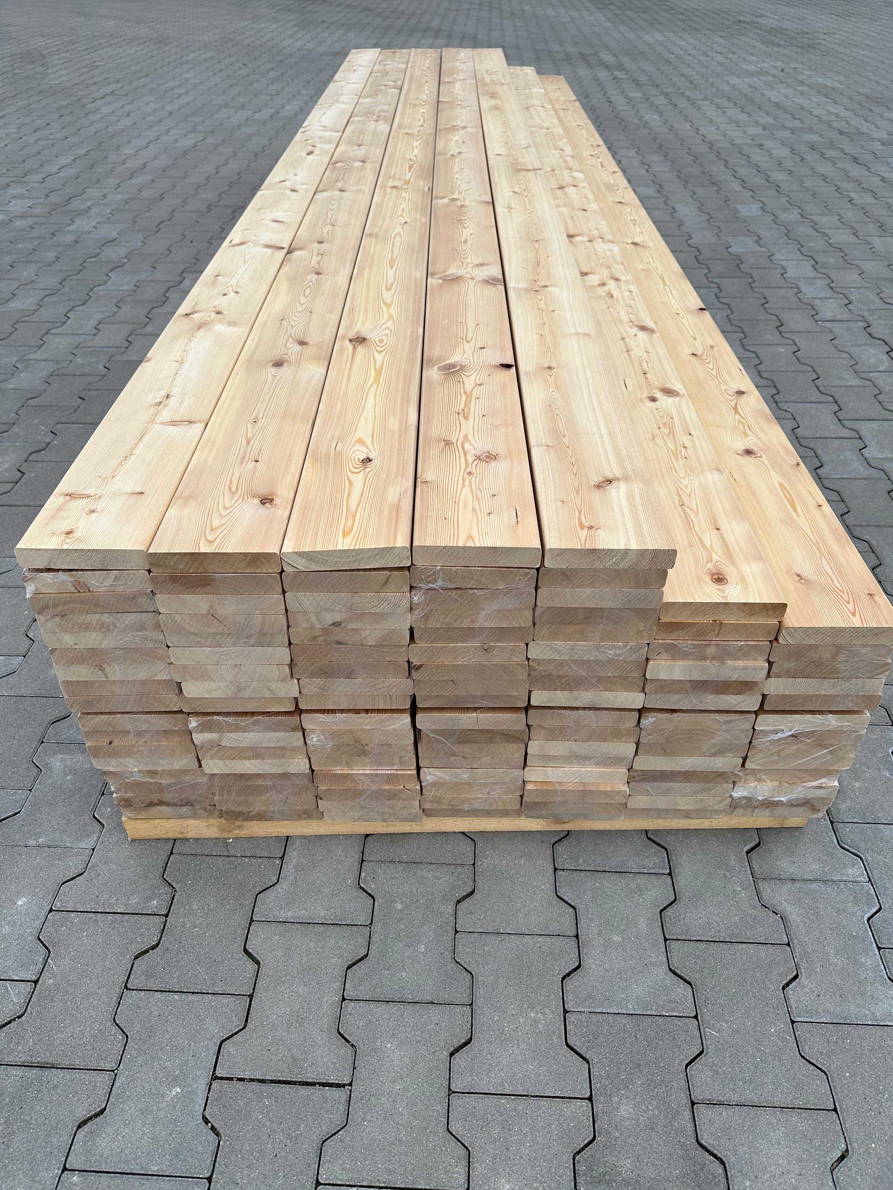 Modrzew Syberyjski Deska Tarasowa gładka  27x140mm