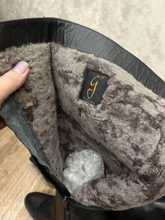 Шкіряні зимові чоботи