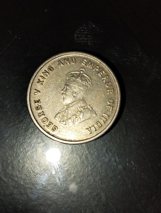 Moeda de 5 Cents 1920 Straits Settlements Malásia