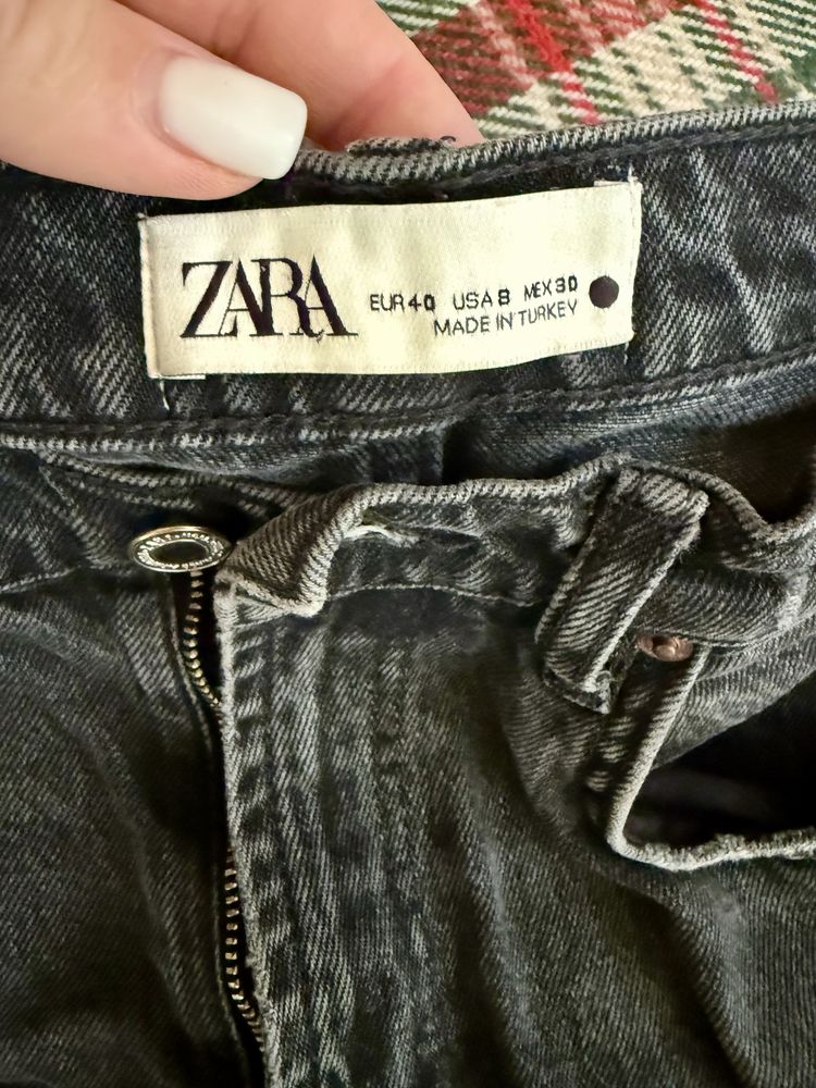 Джинси Zara темно сірі жіночі