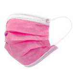 PACK 50 Máscaras cirúrgicas rosa adulto 3 camadas Tipo IIR