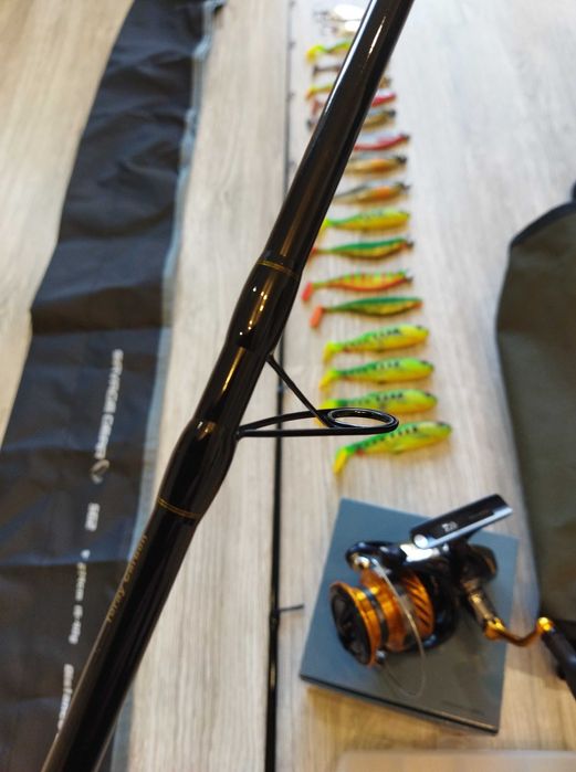 spinning SAVEGE GEAR sg2 274cm 15-40g  koło DAIWA 4000 westin cannibal