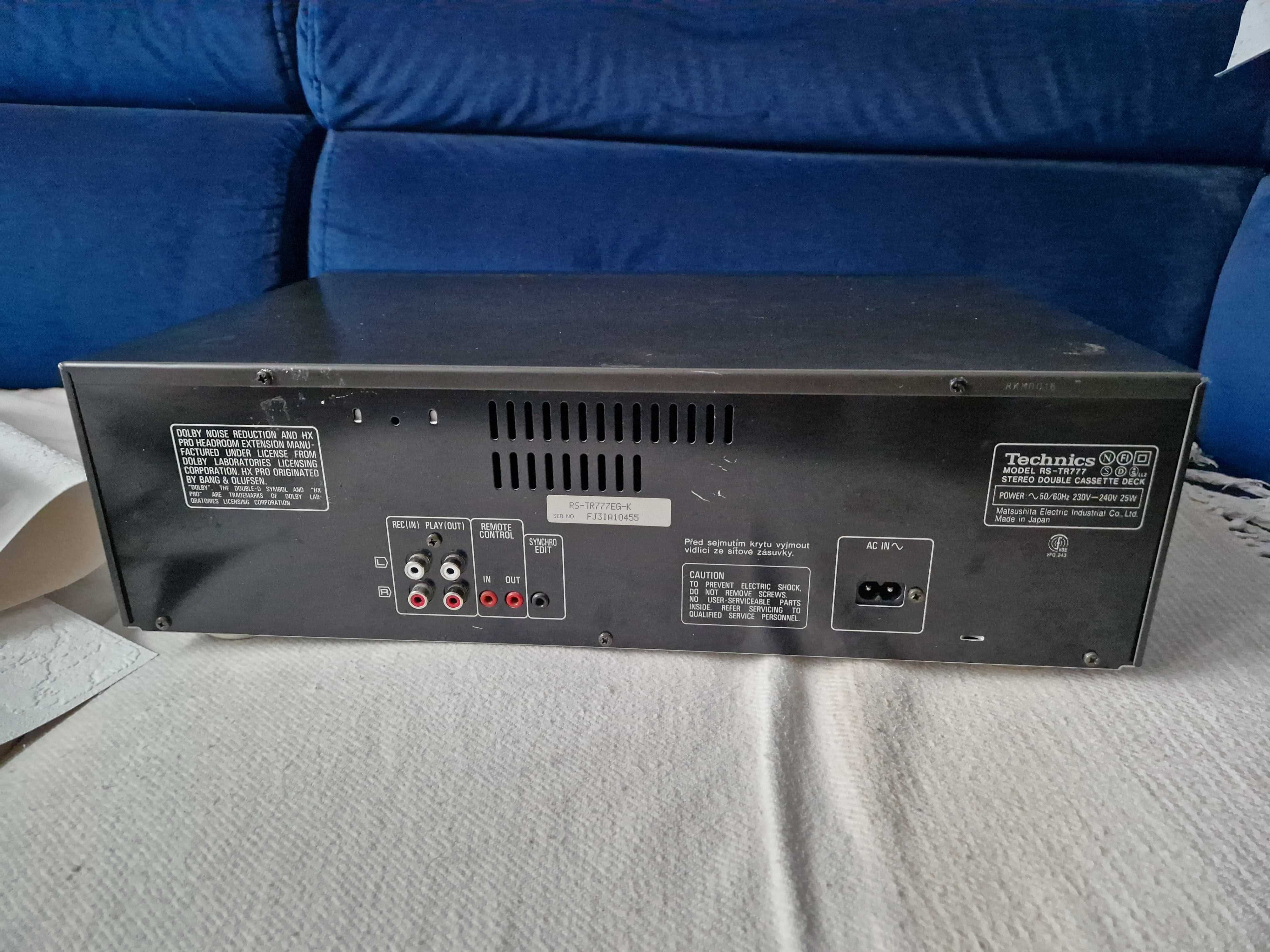 Technics RS-TR777 magnetofon kaseciak