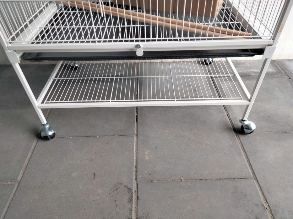 Klatka woliera na kółkach na papugi faliste nimfy zeberki kanarki