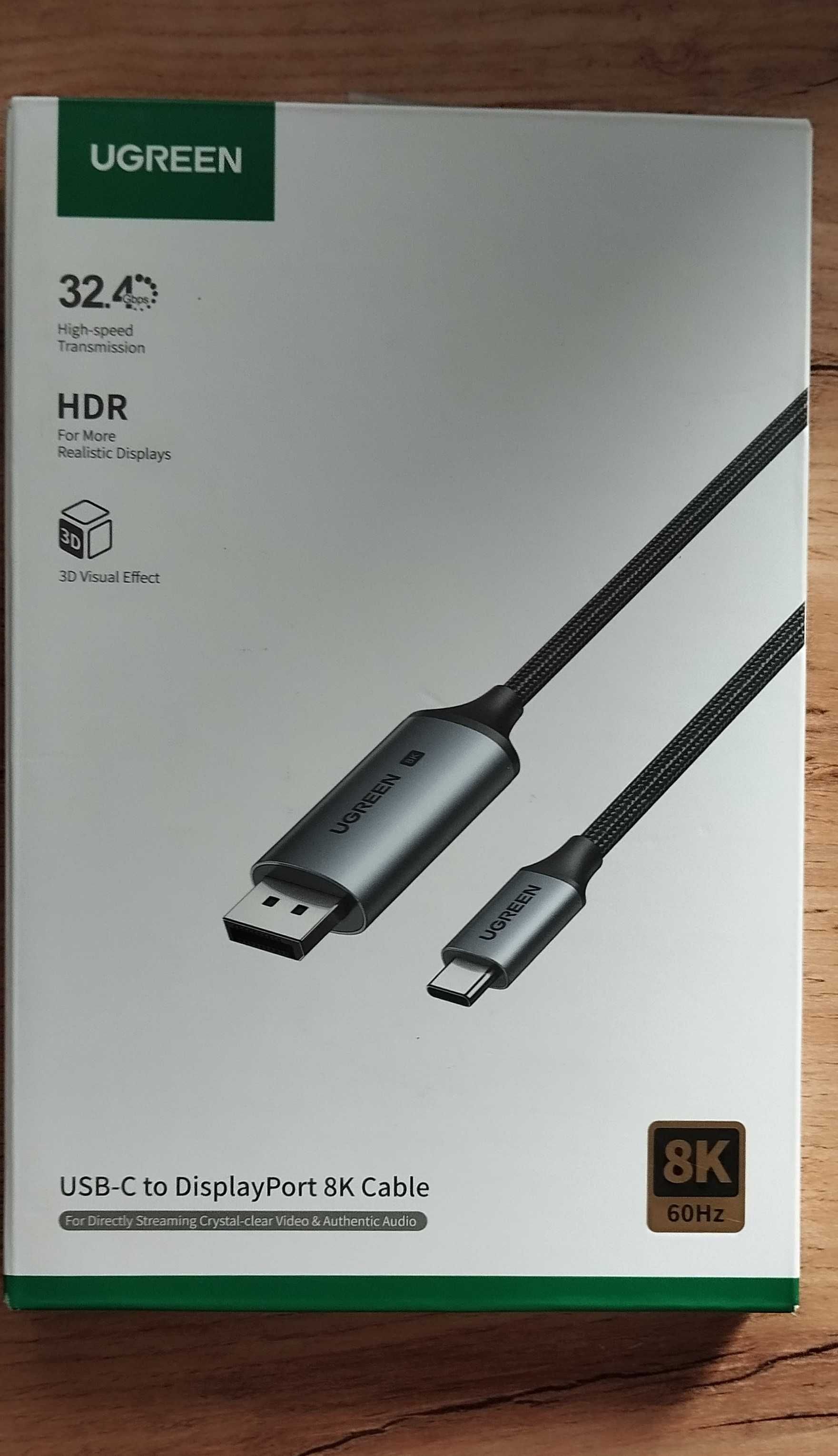 Kabel  DisplayPort 8K USB-C 60Hz 1M