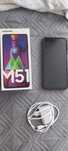 Samsung m51 fe 5g smartphone Samsung m51 pudełko ładowarka