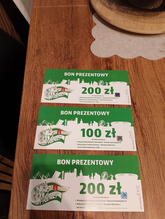 Voucher Bon prezentowy Lechia Gdańsk