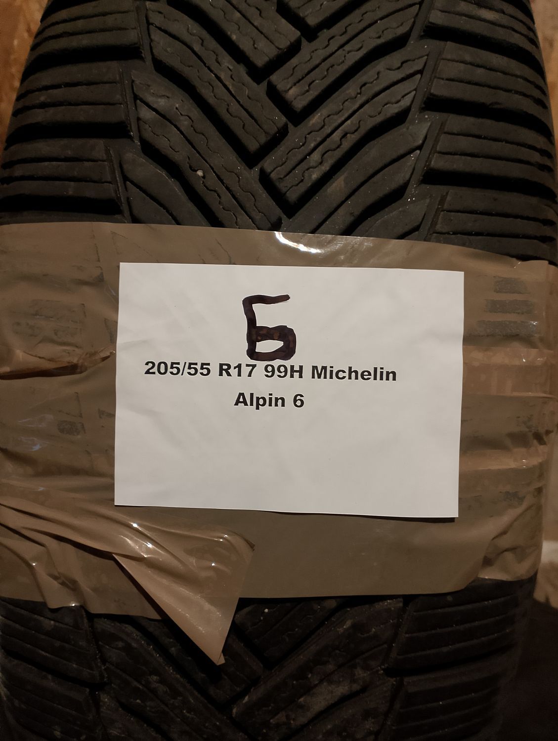 Шини Michelin Alpin 6 205/55 R17 99H Б/У 6 мм