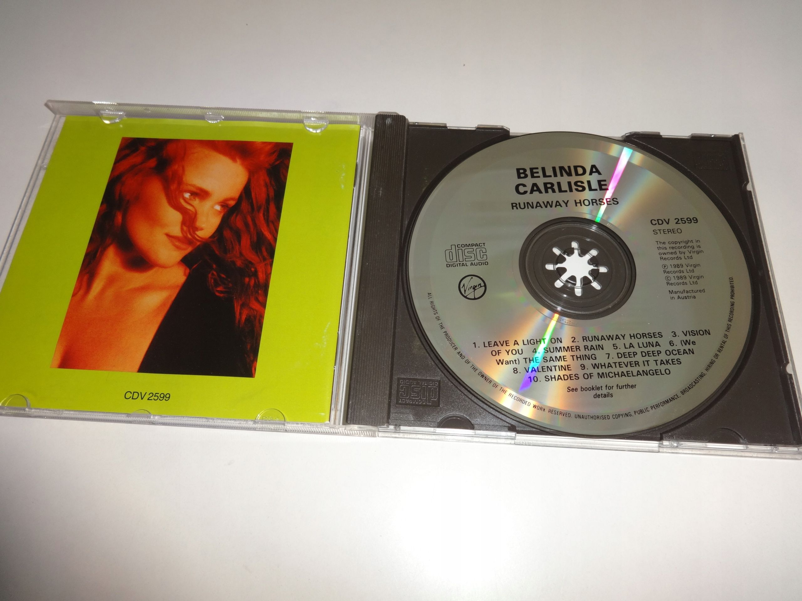 Belinda Carlisle Runaway Horses CD *