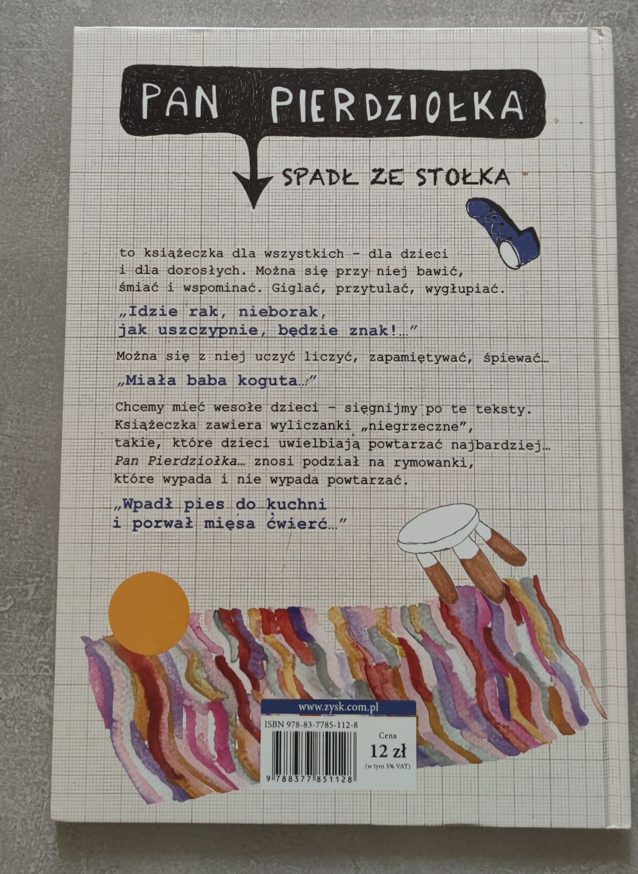 Książka Pan Pierdziołka spadł ze stołka powtarzanki i śpiewanki