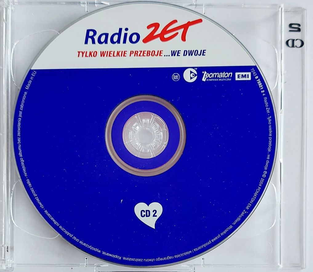 Radio Zet Tylko Wielkie Przeboje We Dwoje 2CD 2004r Wilki Bajm Adiemus