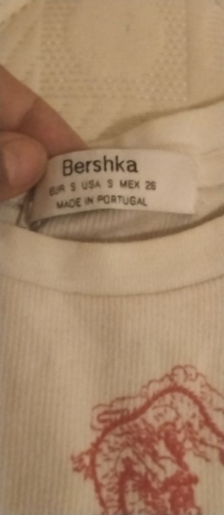 Top Branco Bershka