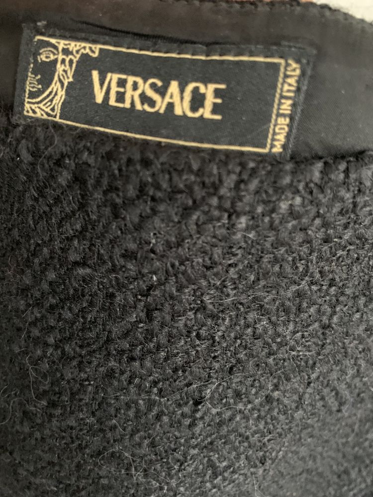 Юбка Versace прямая из твида , оригинал , 46 р.