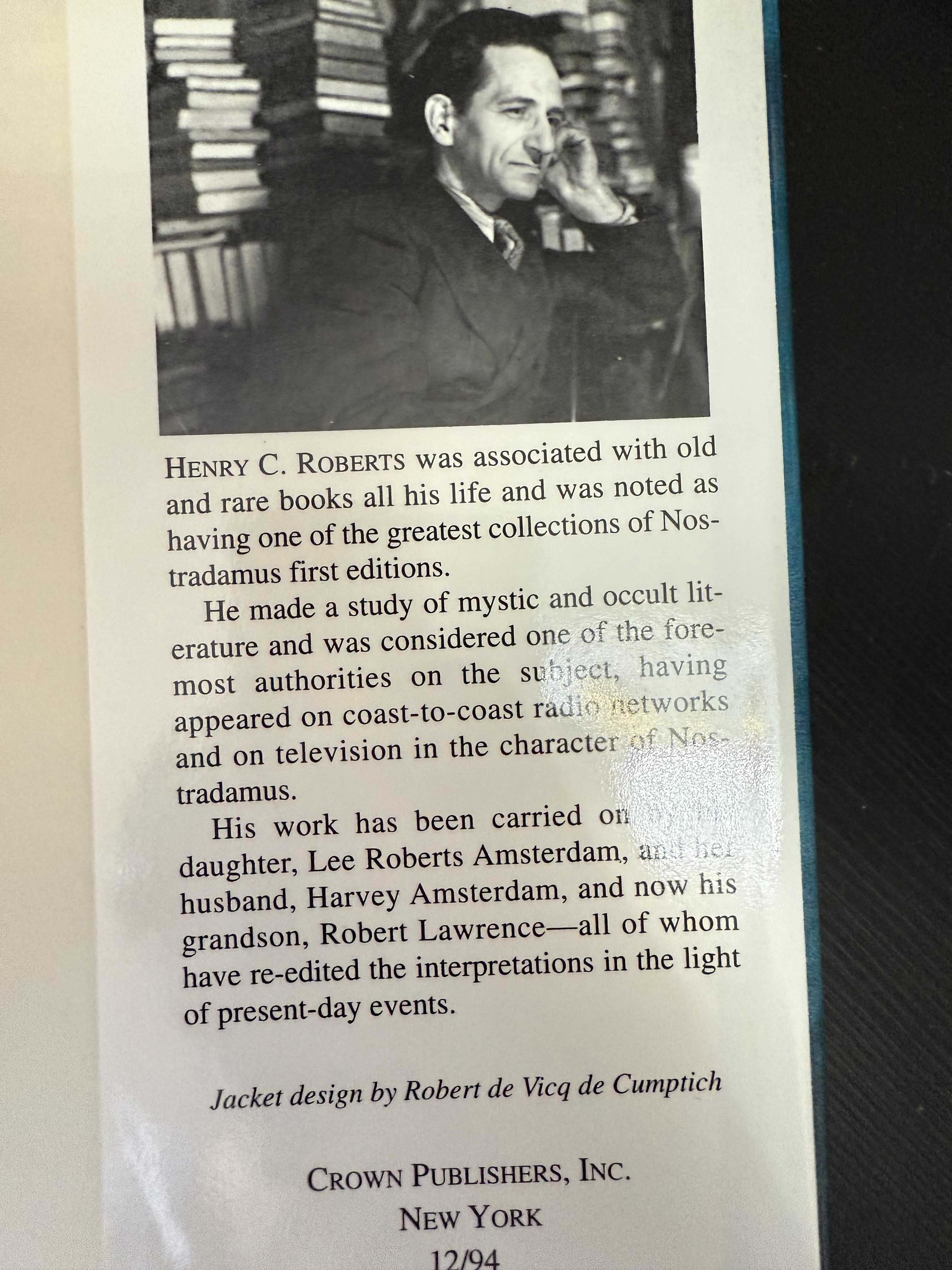 Henry C. Roberts (ed.) – The Complete Prophecies of Nostradamus