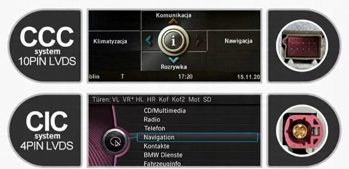 Radio Android BMW E60 E90  CCC / Carplay Android Auto Wi-FI 2+32 GB