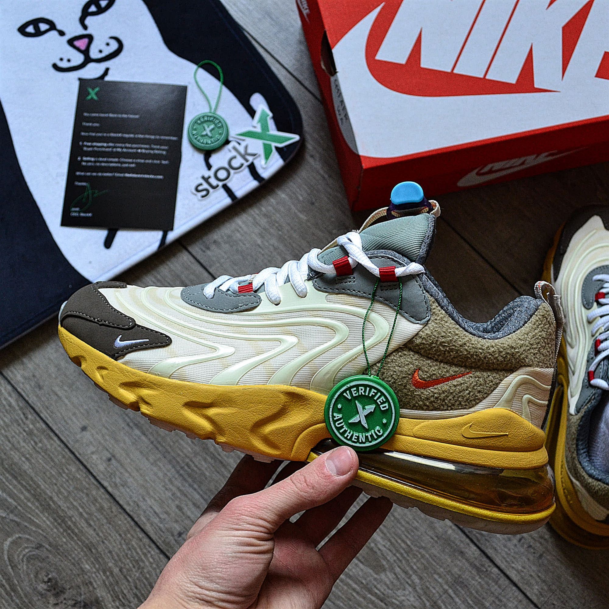 Кроссовки Travis Scott X Nike Air Max 270 React 'Cactus Trails' 40-45