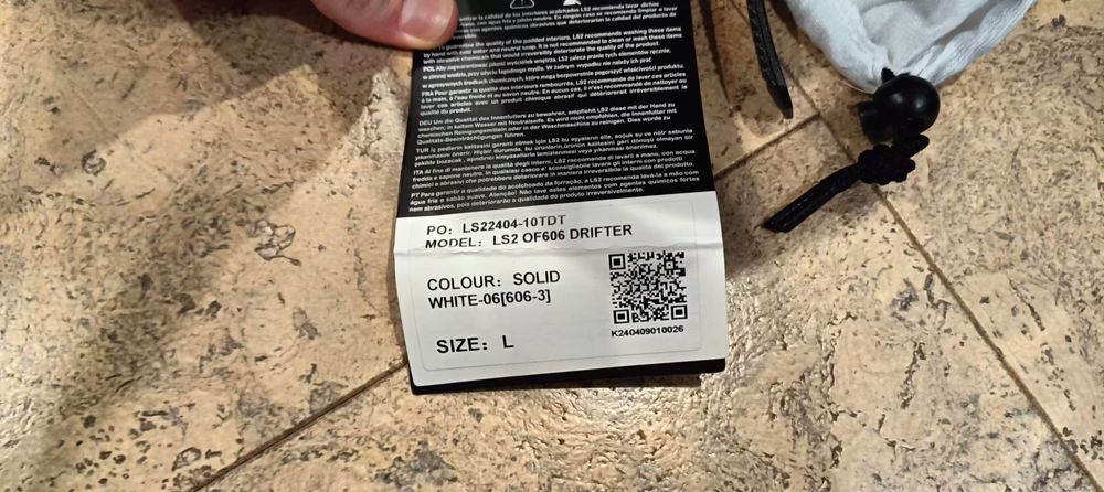 Мотошолом(мотошлем) LS2 OF606 Drifter Solid White L