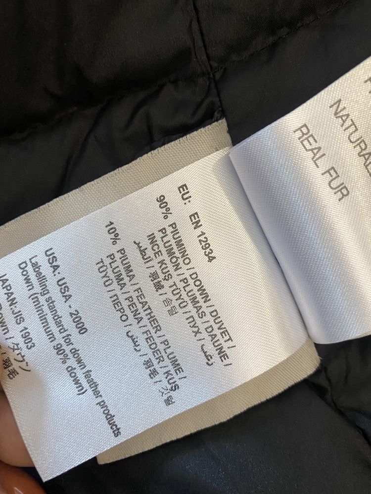 Kurtka puchowa zimowa moncler z jenotem rozm s 2