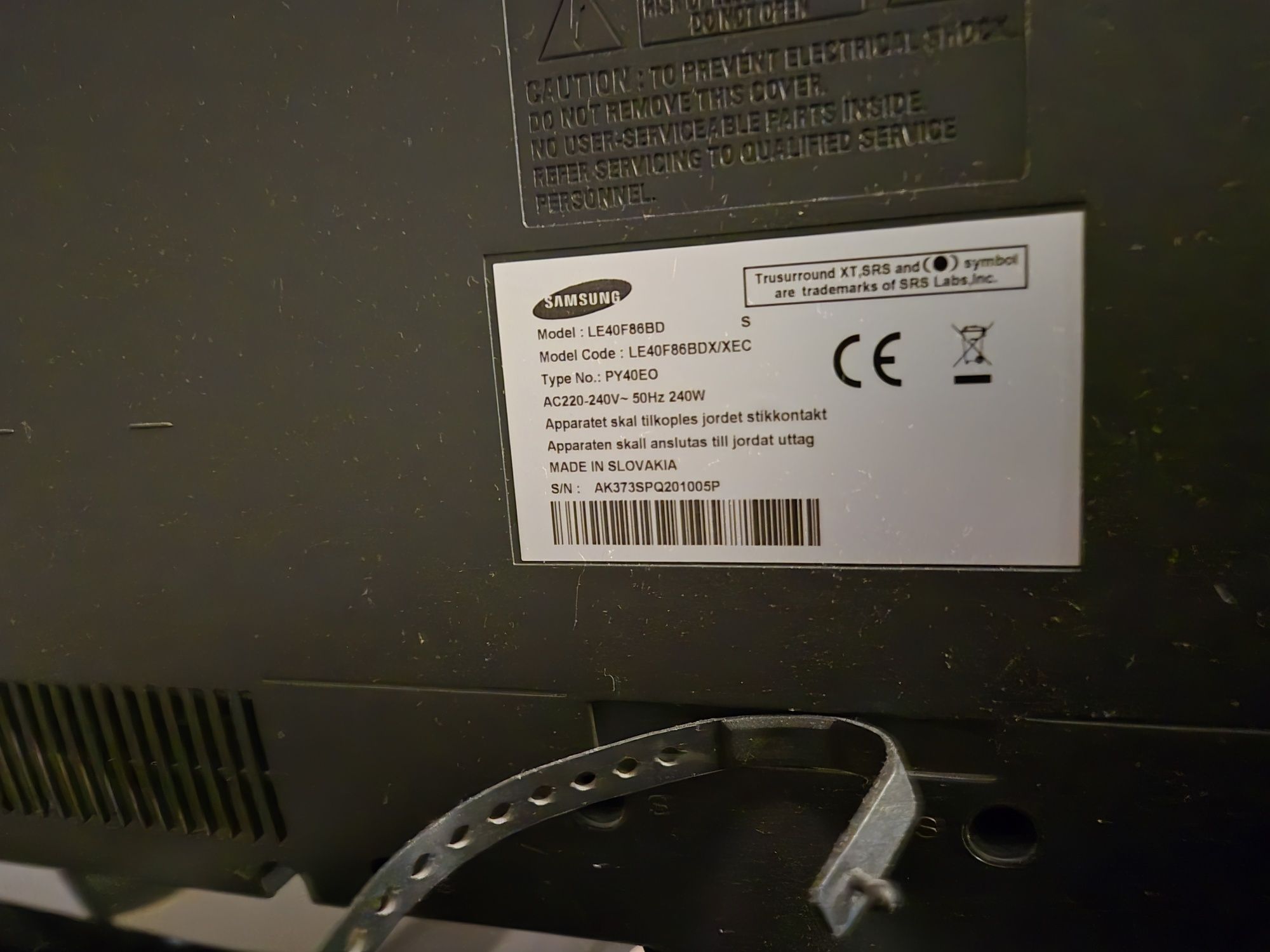 TV Samsung 40 cali,