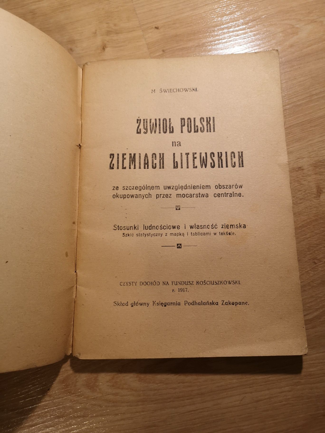 Żywioł polski na ziemiach litewskich. 1917