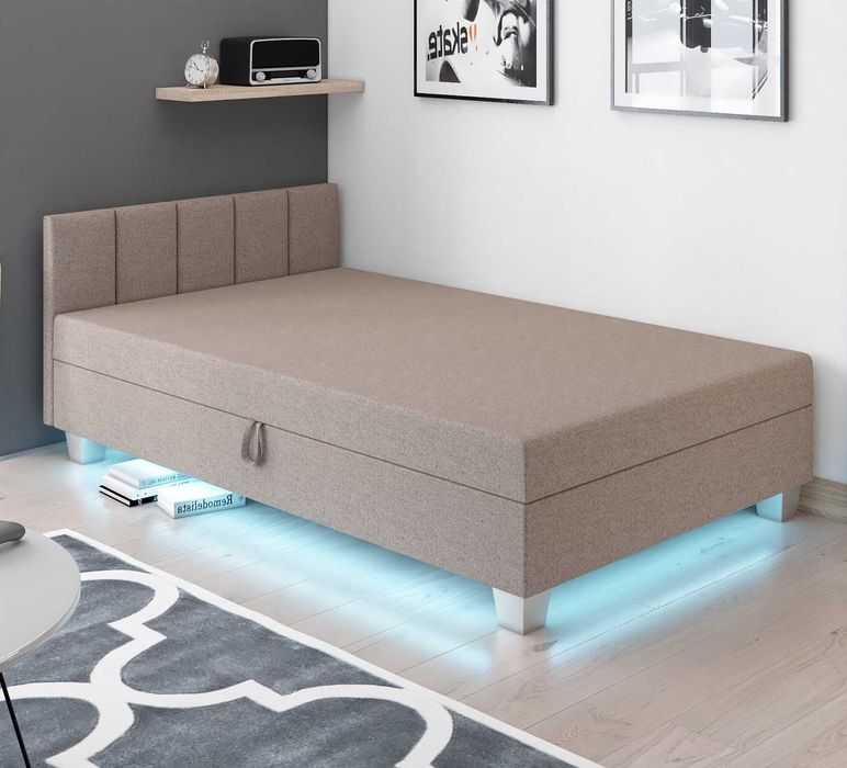 Tapczan tapicerowany Led Dostawa gratis Hit Łóżko dla dziecka Wersalka