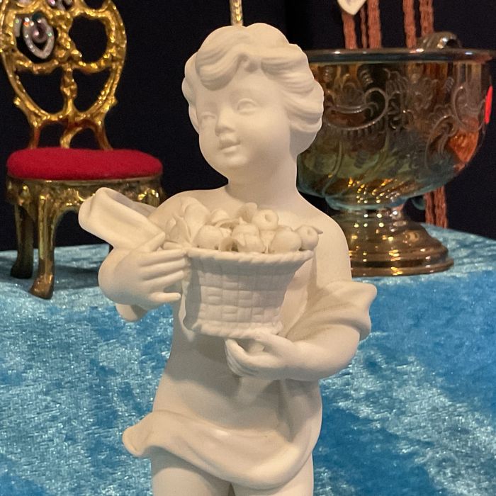 Vista ale estação em biscui alt,19 cm