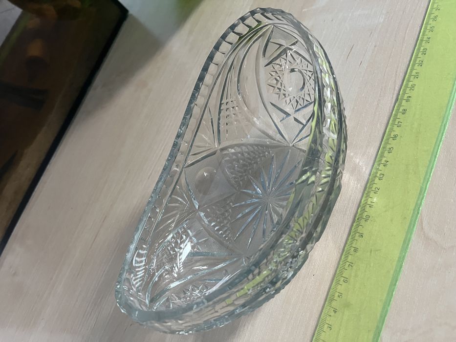 Misa kryształ gondola żardiniera patera PRL wazon ew zamiana akwarium