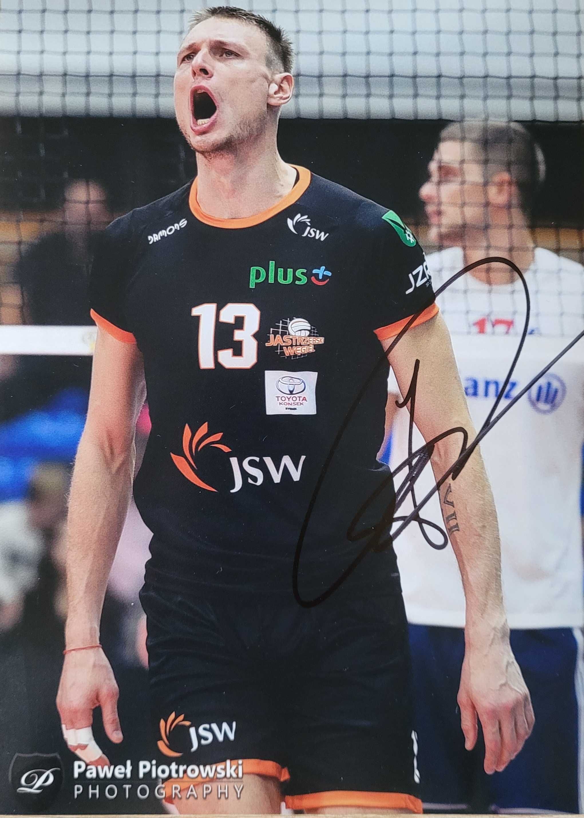 Zdjęcie autograf Jurij Gladyr Jastrzębski Węgiel plusliga siatkówka