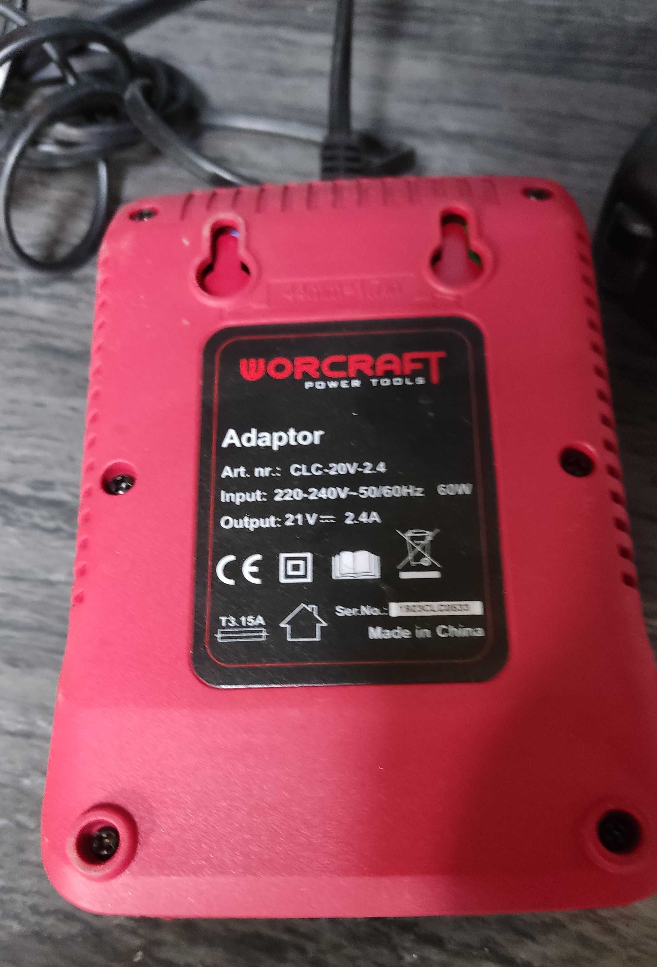 Болгарка +ЗУ+4А аккумуляторная Worcraft CAG-S20Li-125