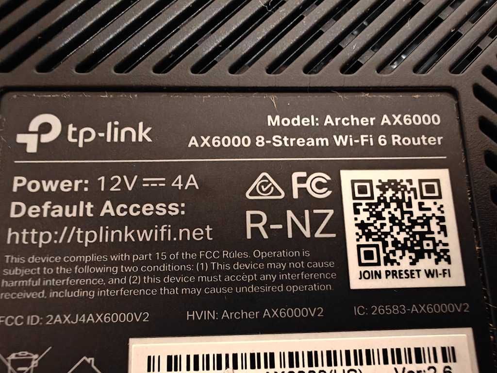 роутер TP-Link Archer AX6000 Беспроводной маршрутизатор