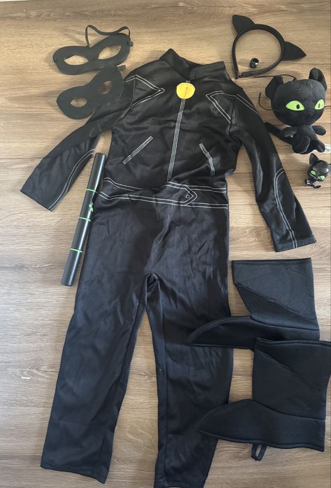 Strój czarnego kota Miraculum + akcesoria