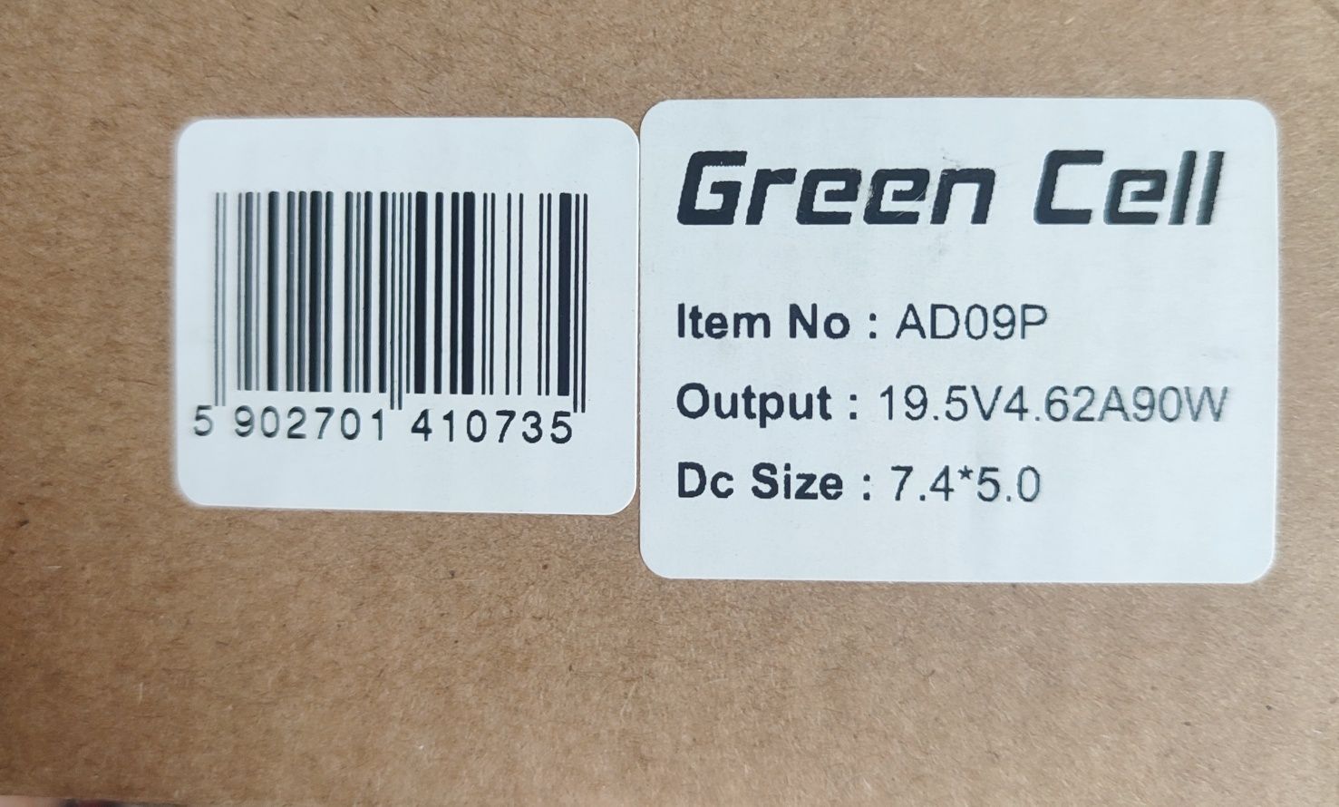 Ładowarka, zasilacz GREEN CELL  AD09P DELL 19.5V 4.62A 90W