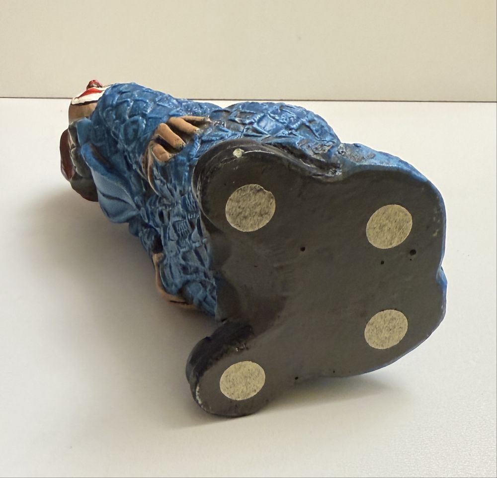 Stara figurka ceramiczna kolekcjonerska klaun z biedronką clown Glide