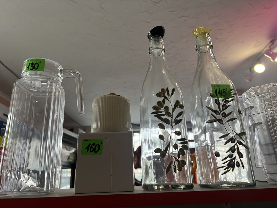 Посуд,Набір бокалів,стакани,графін,для олії,цукриця,набір для соку