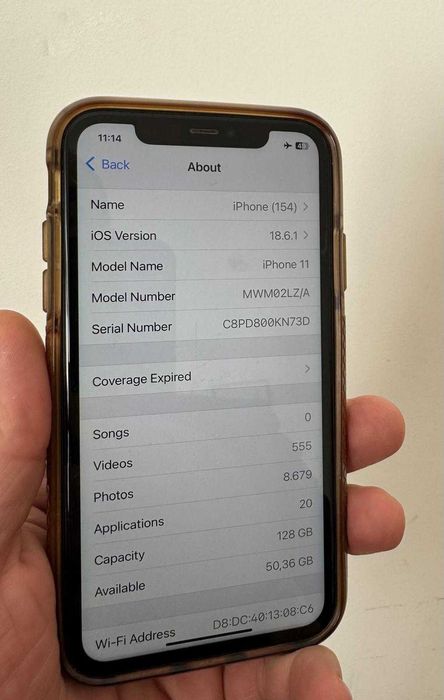 Iphone 11 de 128G preto com carregador e capa de proteção