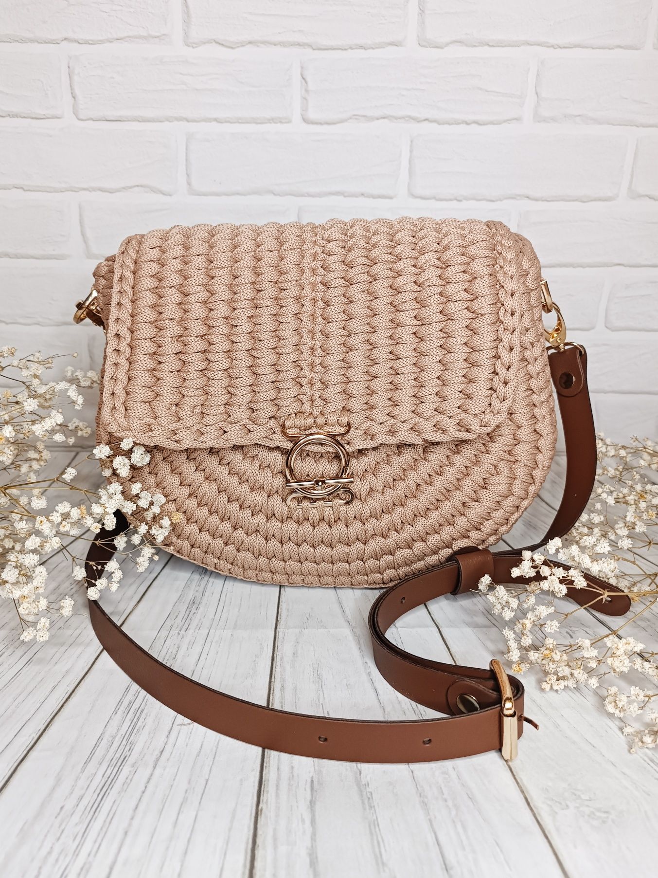 Ana Bag | Torebka szydełkowa ze sznurka | handmade | rękodzieło