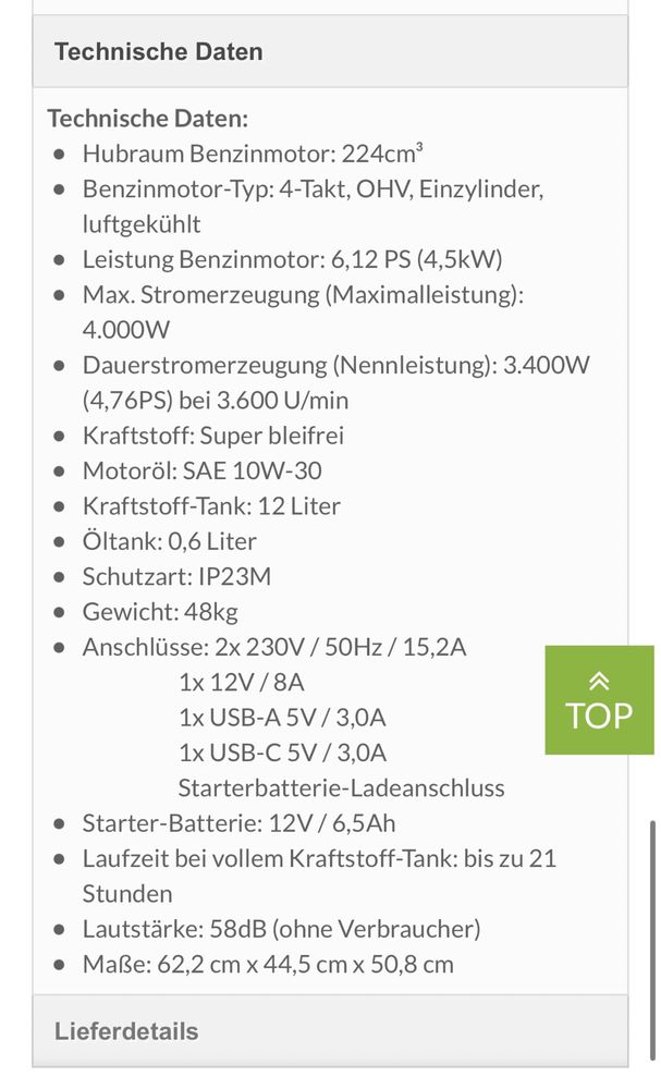 Генератор инверторний Brast 4000 -4квт Germany