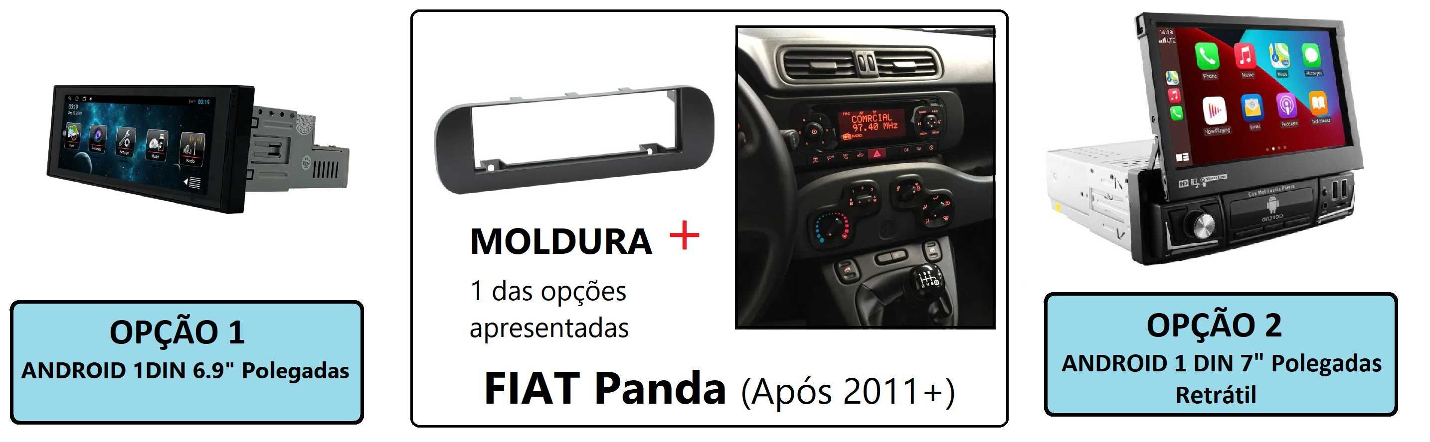 Rádio 2DIN • Fiat PANDA (2003 a 2023) • Android 169/319 GPS