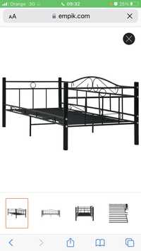 Metalowe łóżko loft 90x200