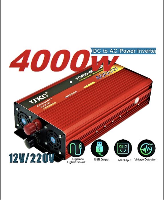 12V-220V 4000W Інвертор