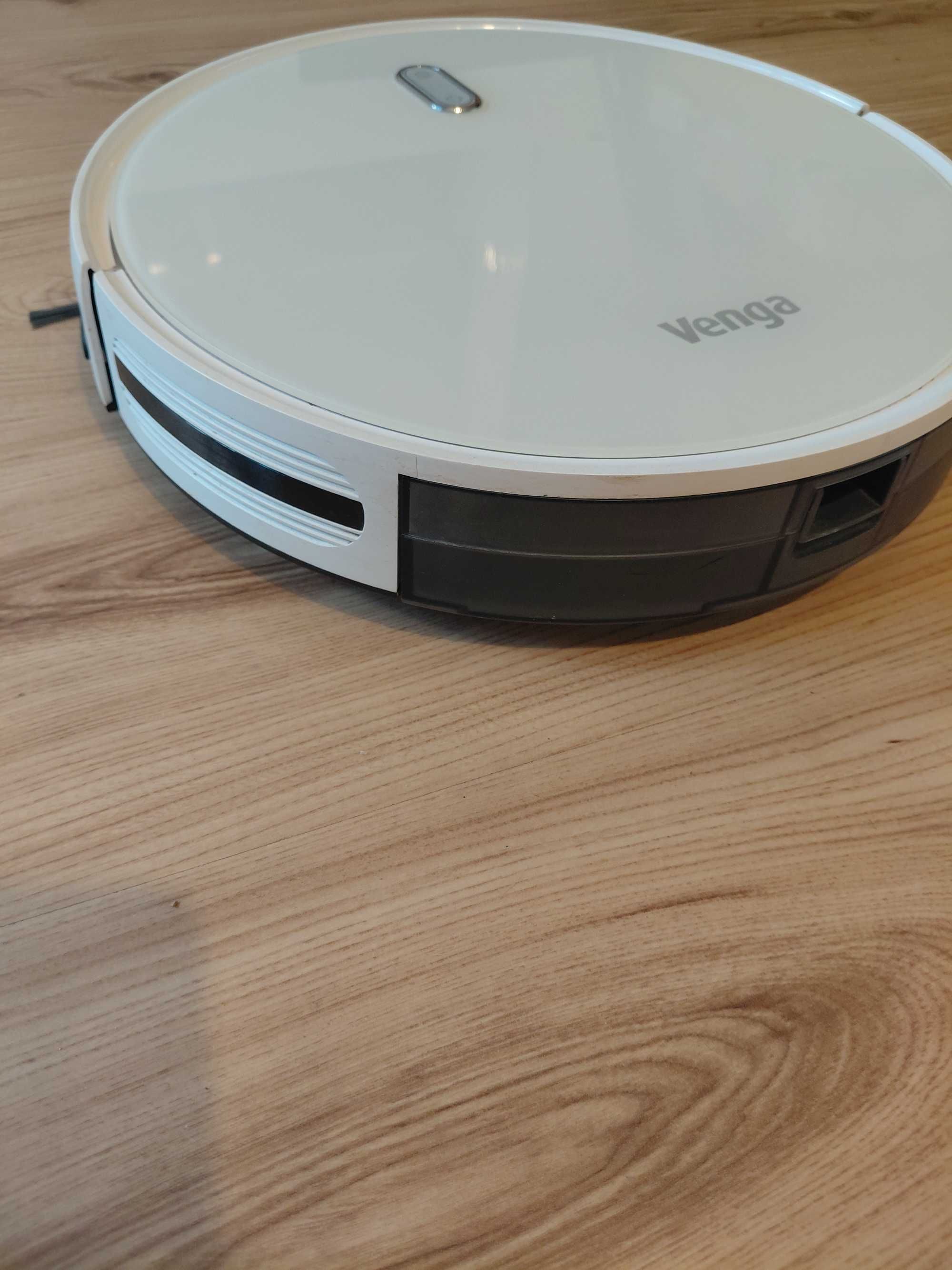 Robot sprzątający funkcja mopowania, pilot, biały