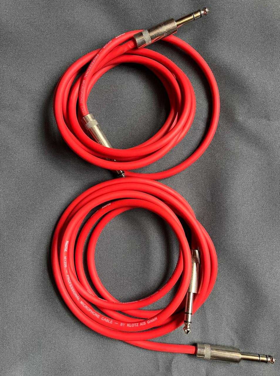 Мікрофонний кабель Klotz MY206 TRS/TRS Jack 6,3 мм, 2 м, 2 шт
