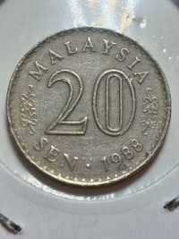 20 sen 1988 malaysia Malezja moneta