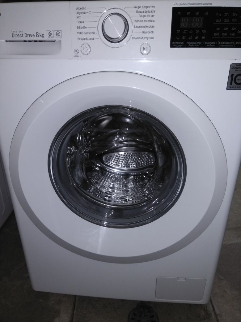Máquina de lavar roupa lg 8kg F4J5TN3W