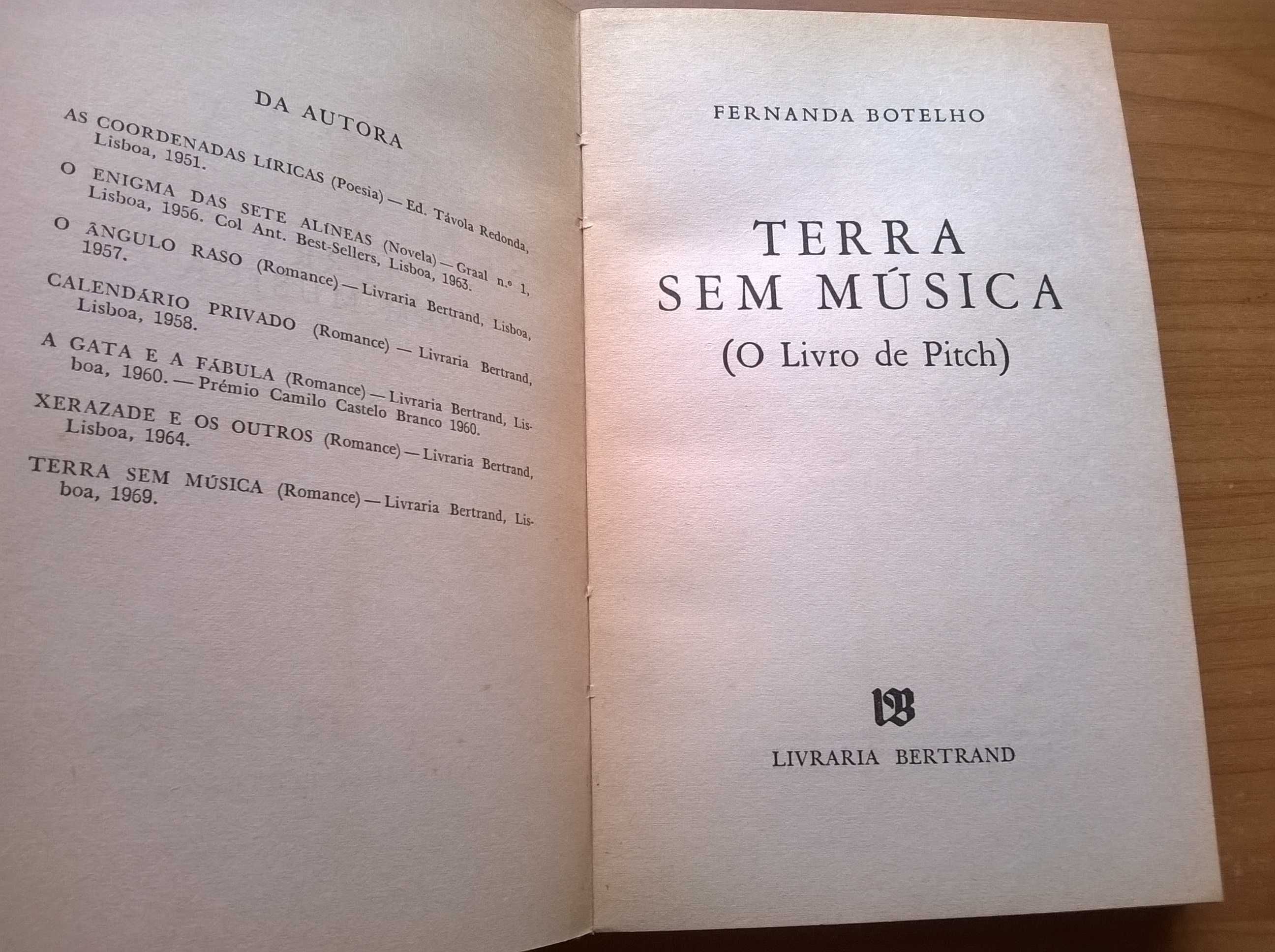 Terra sem Música (1.ª ed.) - Fernanda Botelho