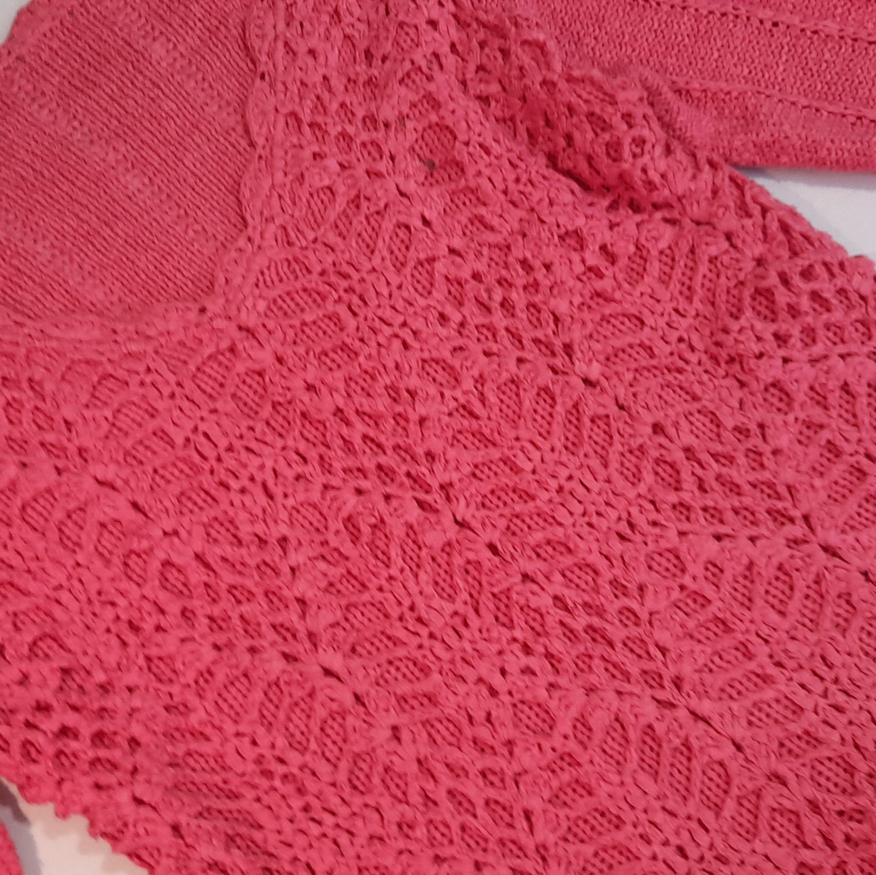 Swetr M 38 różowy długi rękaw bluzka