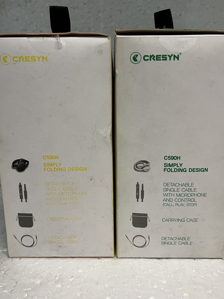 Наушники Cresyn C590H White/Black абсолютно новые