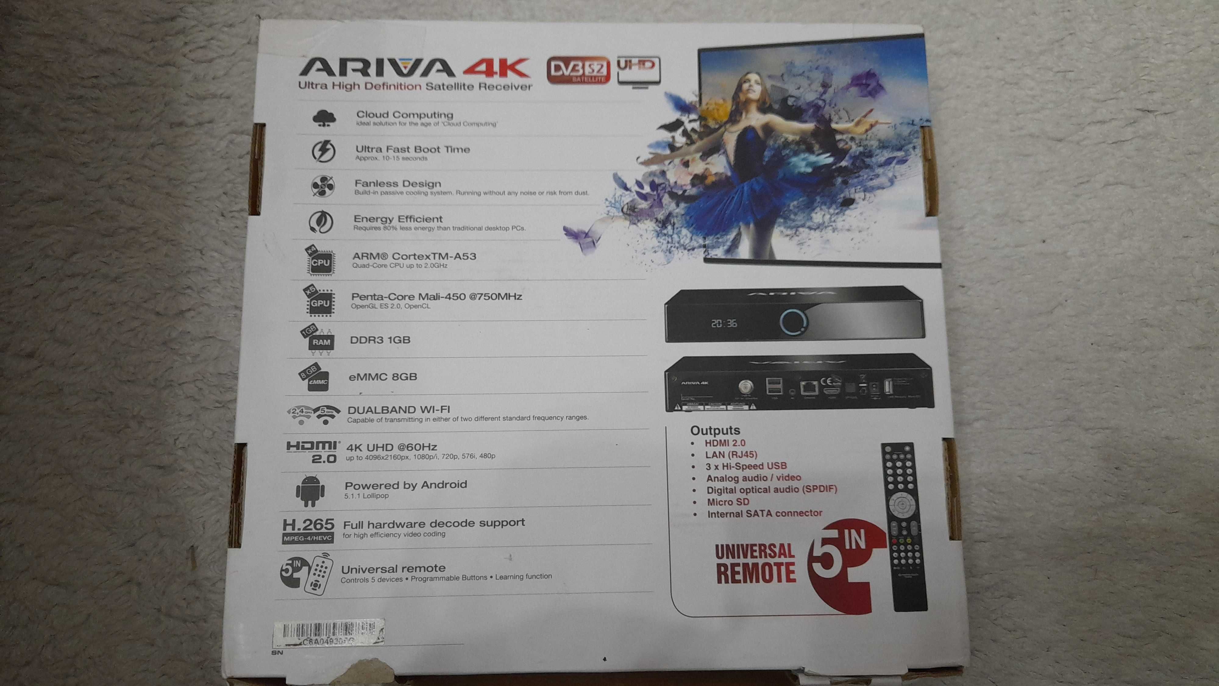 box  android ariva 4k