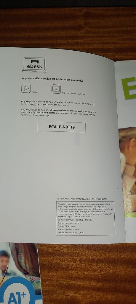 Sprzedam książkę do angielskiego - English Class - Wydanie A1+