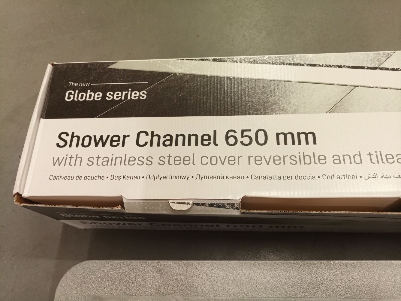 NOWY odpływ liniowy Kessel Globe 65cm 650mm do wklejania + ruszt